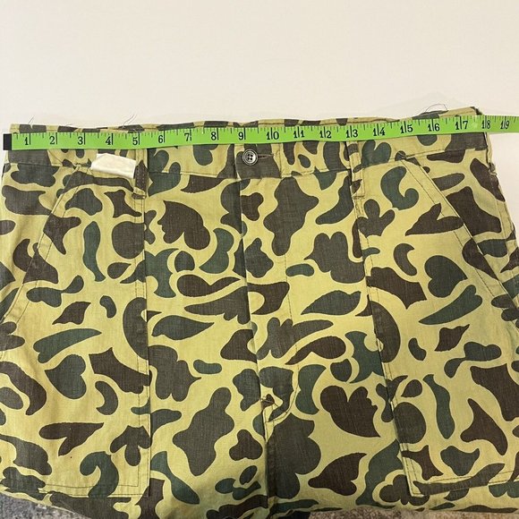 VTG 60’s Crown King Gold Label Camo Hunting Set - Pants 36x30 L/S Coat Large - Picture 15 of 15